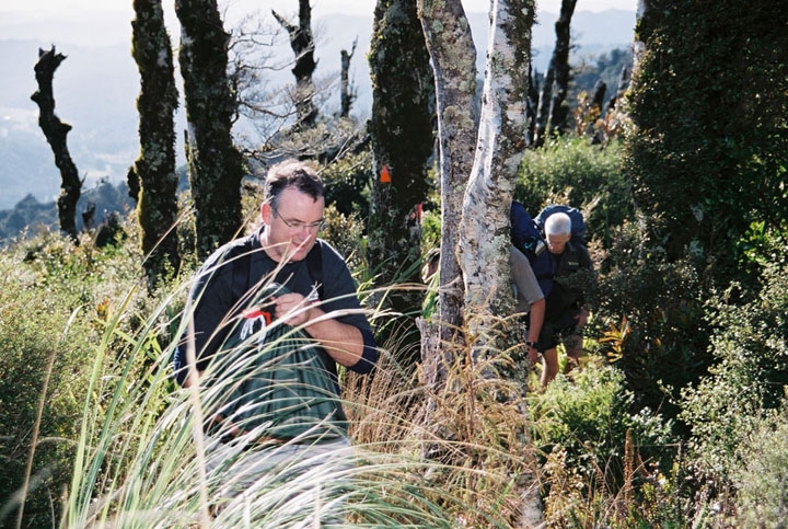 Trevor Mallard (MP) on the McKerrow Track on the day of the first release