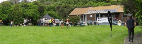 Members of the Trust arriving at the Catchpool Centre venue for our End of Year BBQ celebrations last night