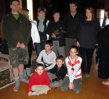 The team from Z Energy with their kiwi, Tahi following the blessing at the Wainuiomata Marae